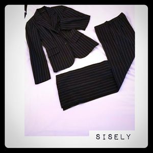 Sisely Pinstripe 2 piece suit